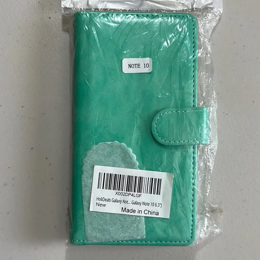 Galaxy Note 10 Wallet Wristlet Phone Holder With Credit Card ID Holder Teal NWT